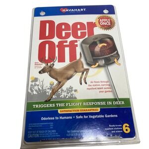 HavaHart Deer Off Deer Repellent Stations Triggers Flight Response‎ 6 Count NEW